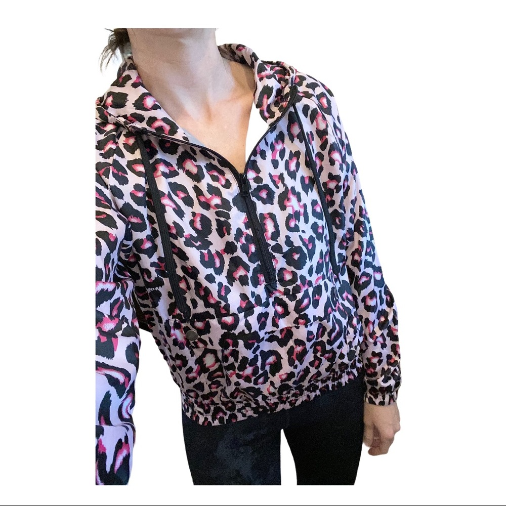 Say What cheetah print windbreaker (Size Small)